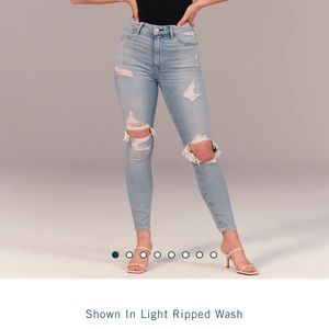 Abercrombie High Rise Super Skinny Ankle